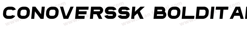 ConoverSSK BoldItalic字体转换